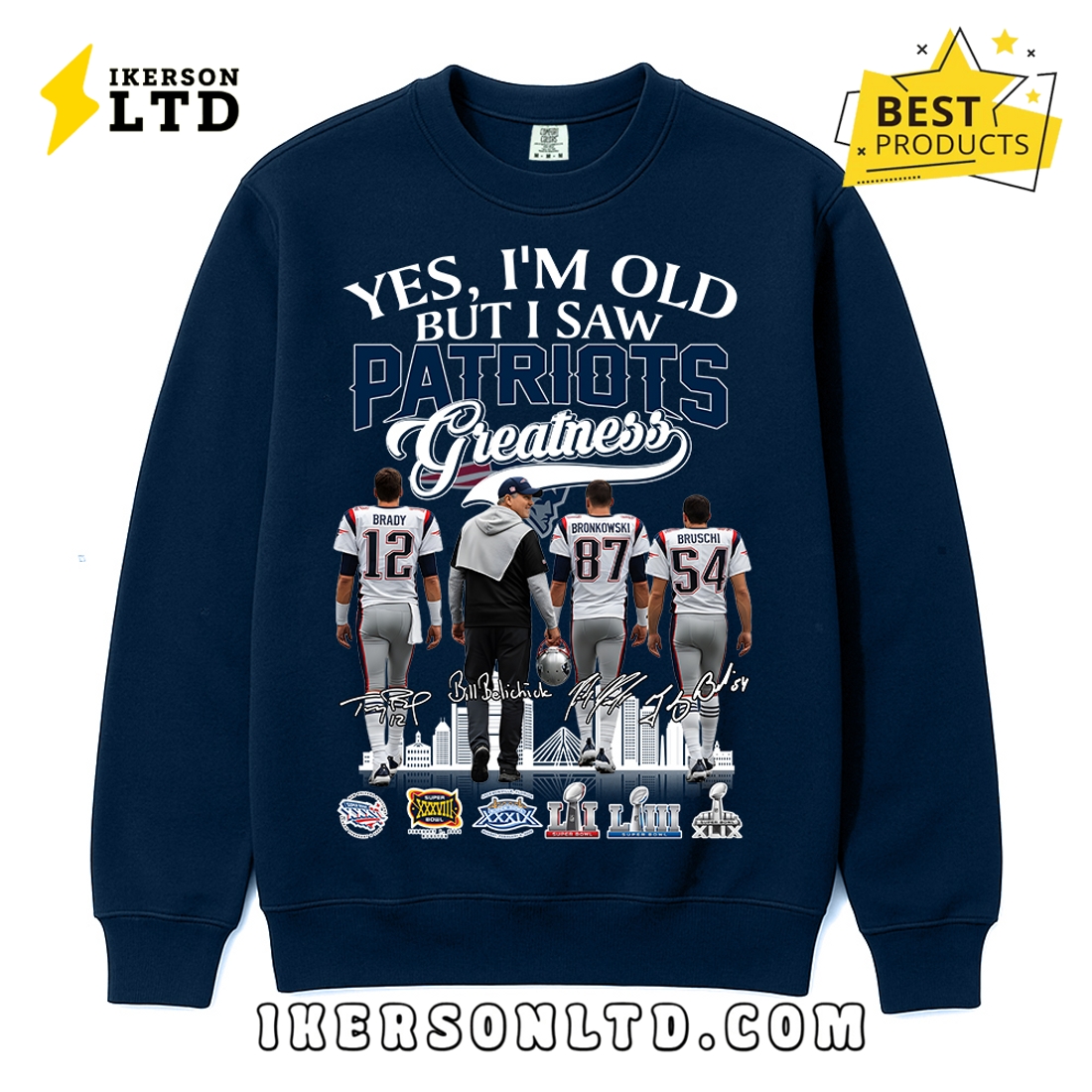 Yes, I’m Old But I Saw Greatness Patriots T-Shirt Yes, I’m Old But I Saw Greatness Patriots T-Shirt