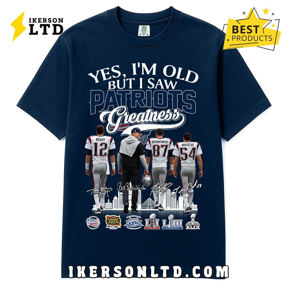Yes, I’m Old But I Saw Greatness Patriots T-Shirt Yes, I’m Old But I Saw Greatness Patriots T-Shirt