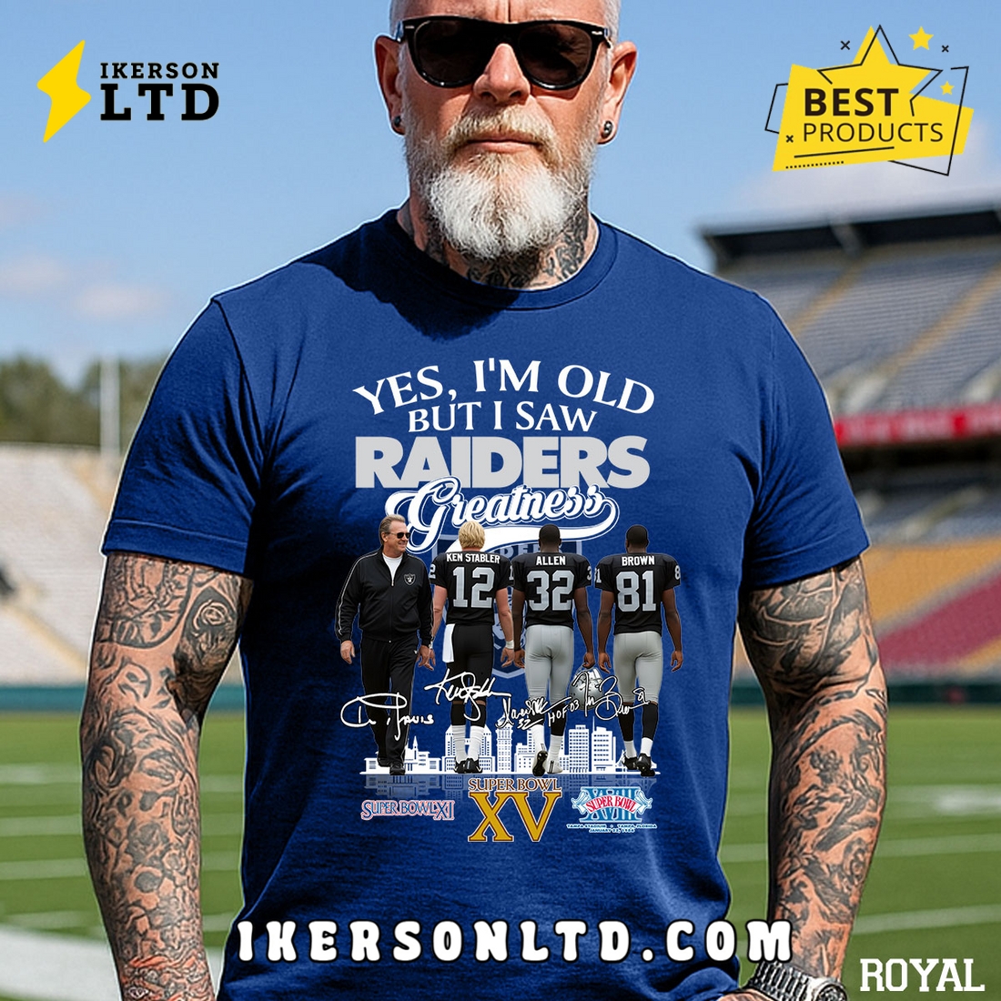 Yes, I’m Old But I Saw Greatness Raiders T-Shirt Yes, I’m Old But I Saw Greatness Raiders T-Shirt