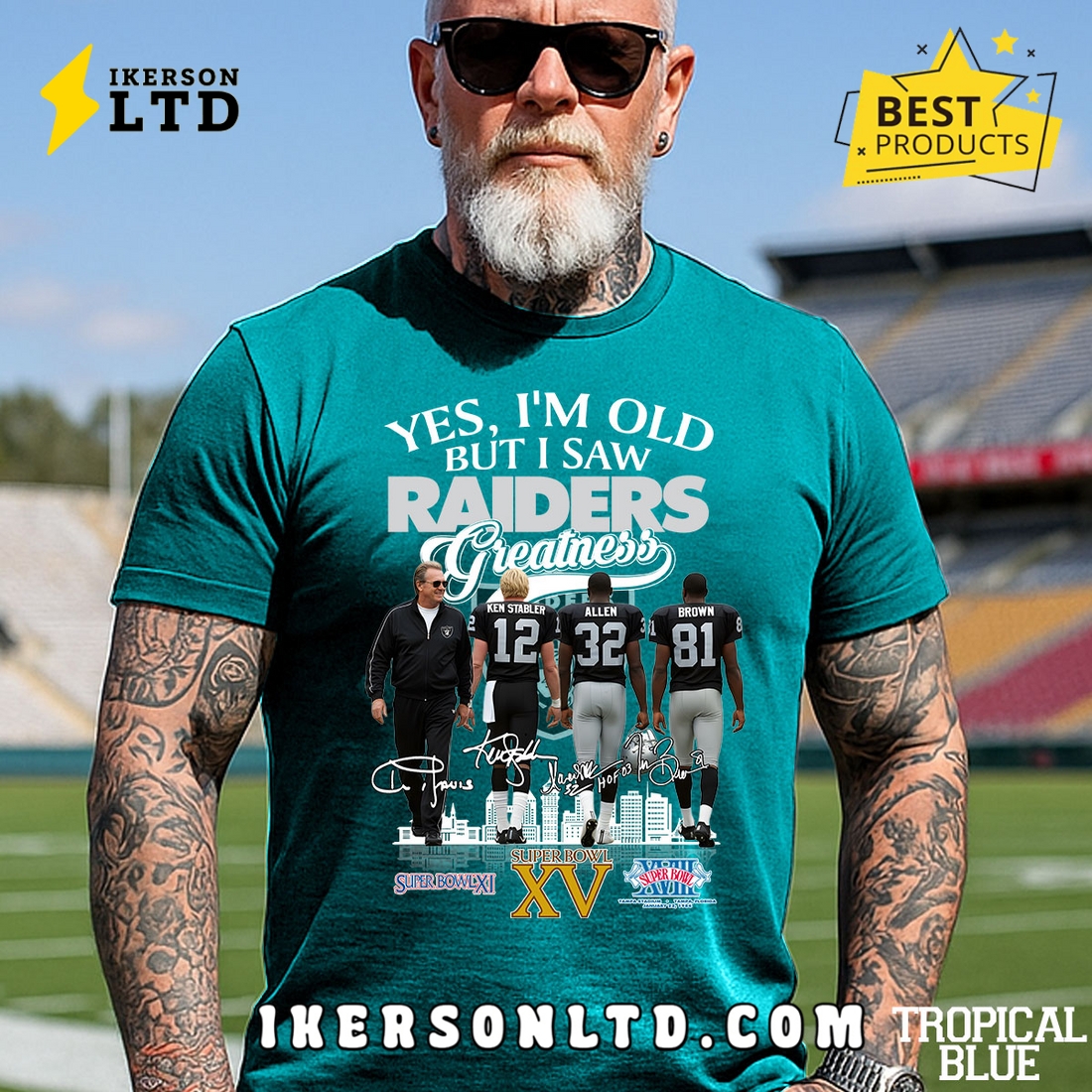 Yes, I’m Old But I Saw Greatness Raiders T-Shirt Yes, I’m Old But I Saw Greatness Raiders T-Shirt