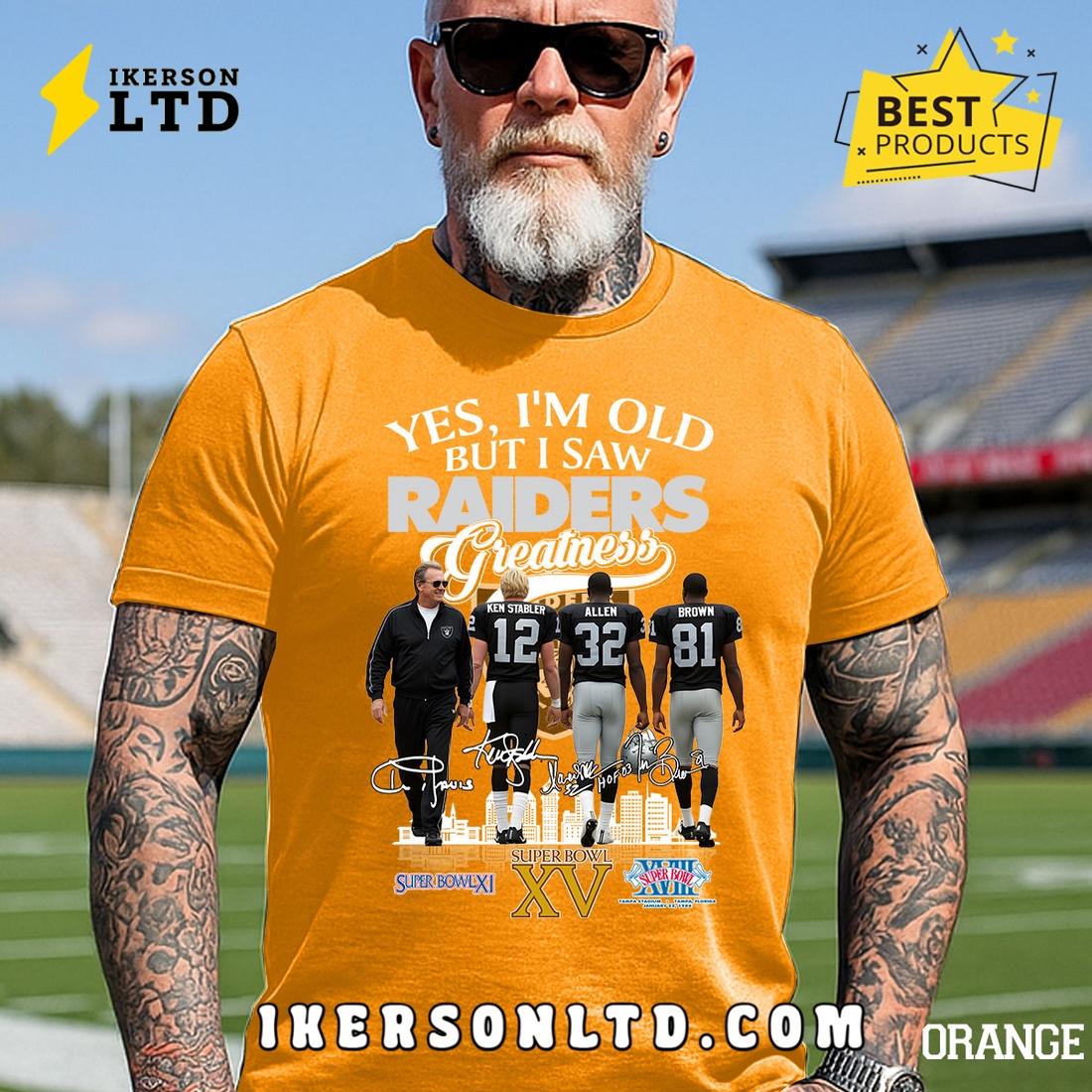 Yes, I’m Old But I Saw Greatness Raiders T-Shirt Yes, I’m Old But I Saw Greatness Raiders T-Shirt