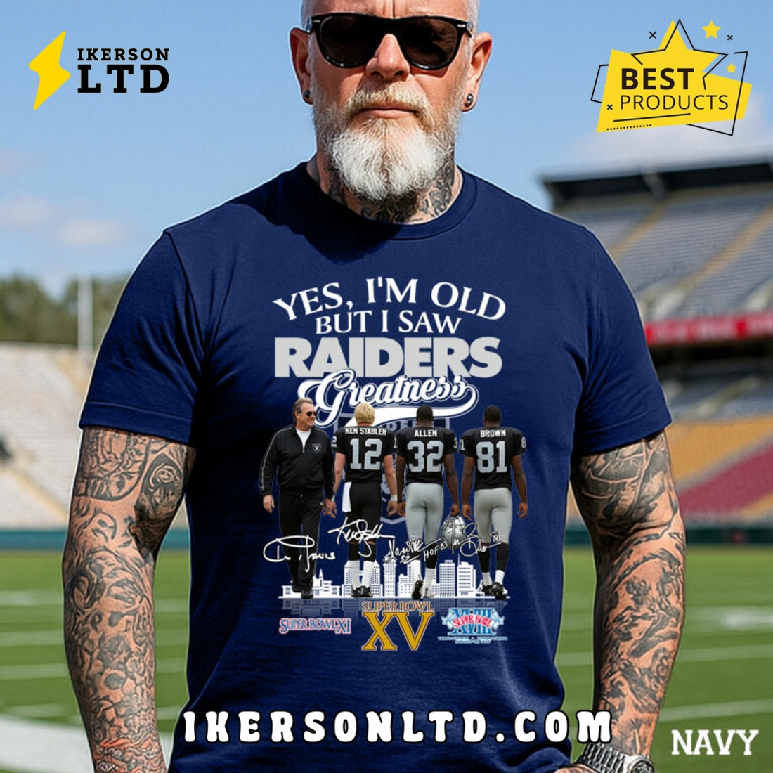 Yes, I’m Old But I Saw Greatness Raiders Tee Shirt Yes, I’m Old But I Saw Greatness Raiders Tee Shirt