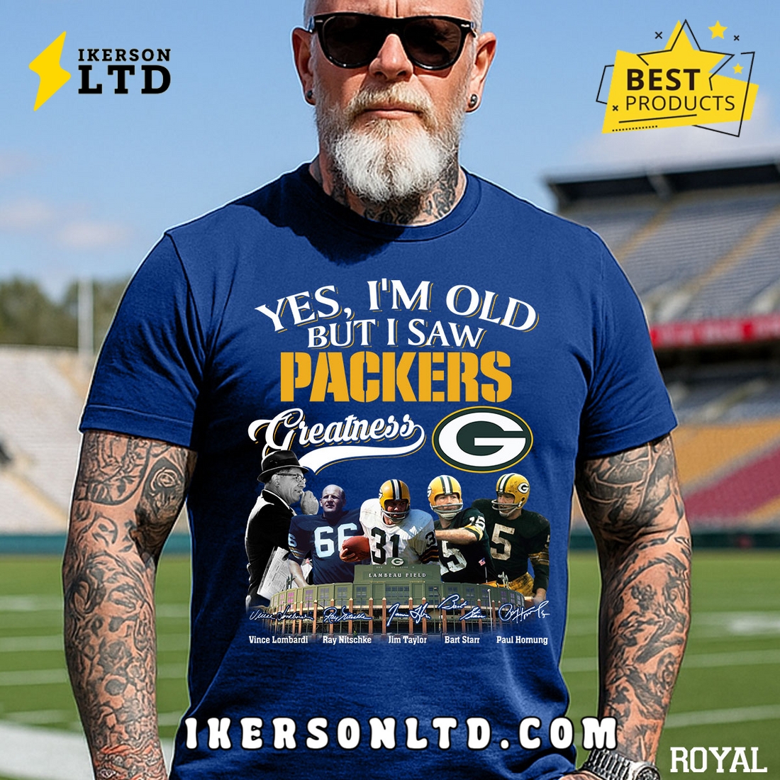 Yes, I’m Old But I Saw Green Bay Packers Greatness T-Shirt Yes, I’m Old But I Saw Green Bay Packers Greatness T-Shirt