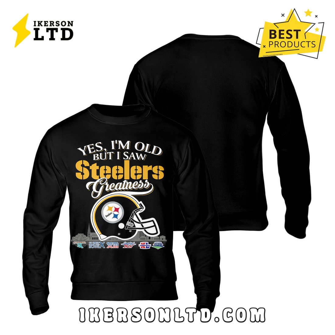 Yes, I’m Old But I Saw Pittsburgh Steelers Greatness T-Shirt Yes, I’m Old But I Saw Pittsburgh Steelers Greatness T-Shirt