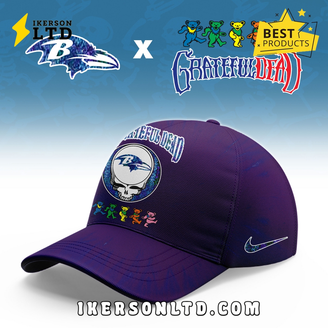 Baltimore Ravens Grateful Dead Limited Hoodie Baltimore Ravens Grateful Dead Limited Hoodie