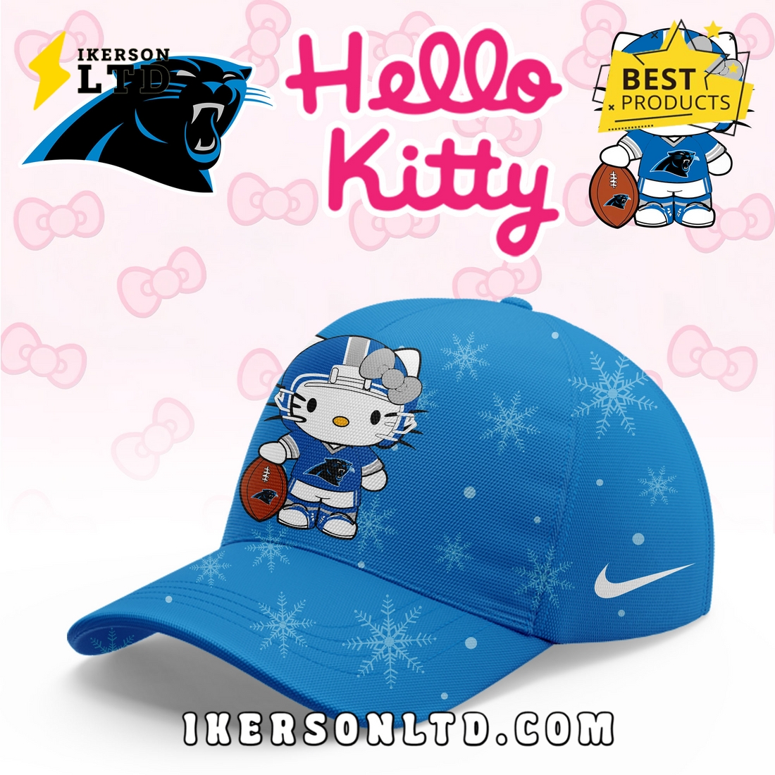 Carolina Panthers Hellow Kitty Limited Hoodie Carolina Panthers Hellow Kitty Limited Hoodie