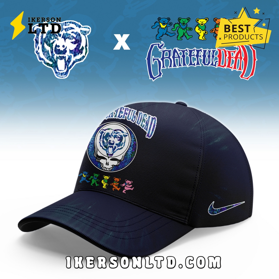 Chicago Bears Grateful Dead Limited Hoodie Chicago Bears Grateful Dead Limited Hoodie