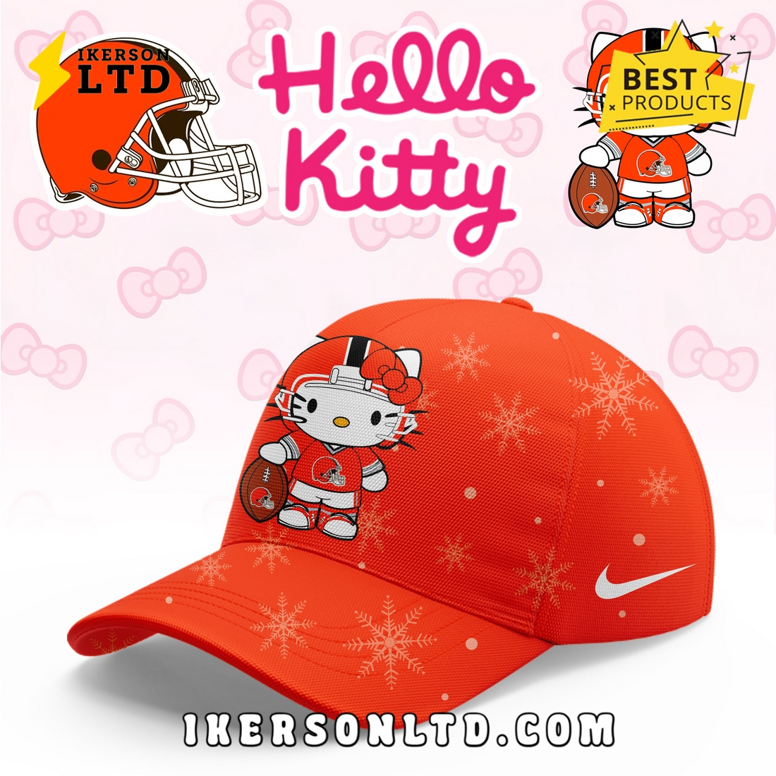 Cleveland Browns Hellow Kitty Limited Hoodie Cleveland Browns Hellow Kitty Limited Hoodie
