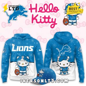 Detroit Lions Hellow Kitty Limited Hoodie Detroit Lions Hellow Kitty Limited Hoodie