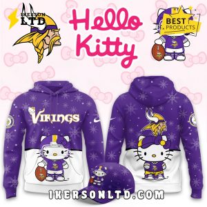 Minnesota Vikings Hellow Kitty Limited Hoodie