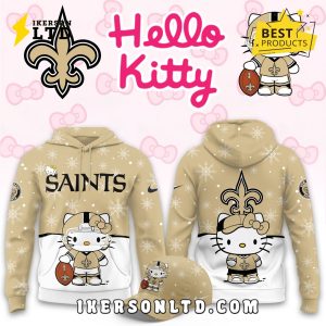 New Orleans Saints Hellow Kitty Limited Hoodie