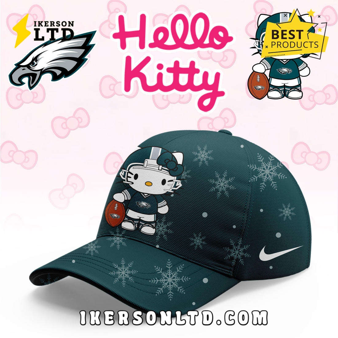 Philadelphia Eagles x Hellow Kitty Limited Hoodie Philadelphia Eagles x Hellow Kitty Limited Hoodie