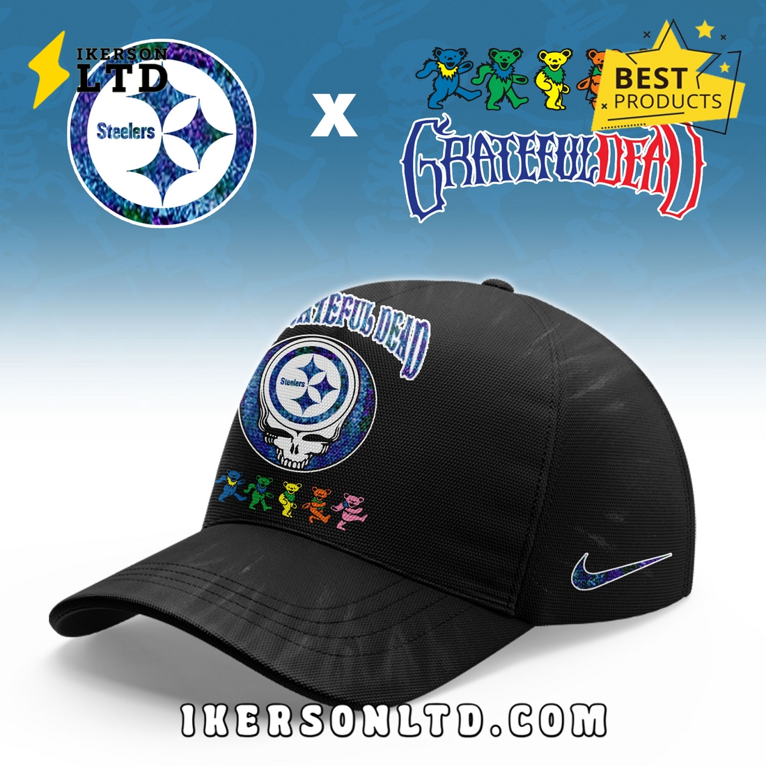 Pittsburgh Steelers Grateful Dead Limited Hoodie Pittsburgh Steelers Grateful Dead Limited Hoodie