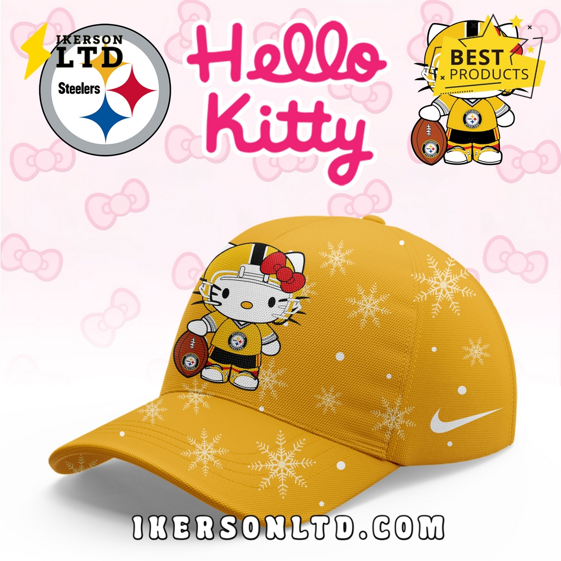 Pittsburgh Steelers Hellow Kitty Limited Hoodie Pittsburgh Steelers Hellow Kitty Limited Hoodie