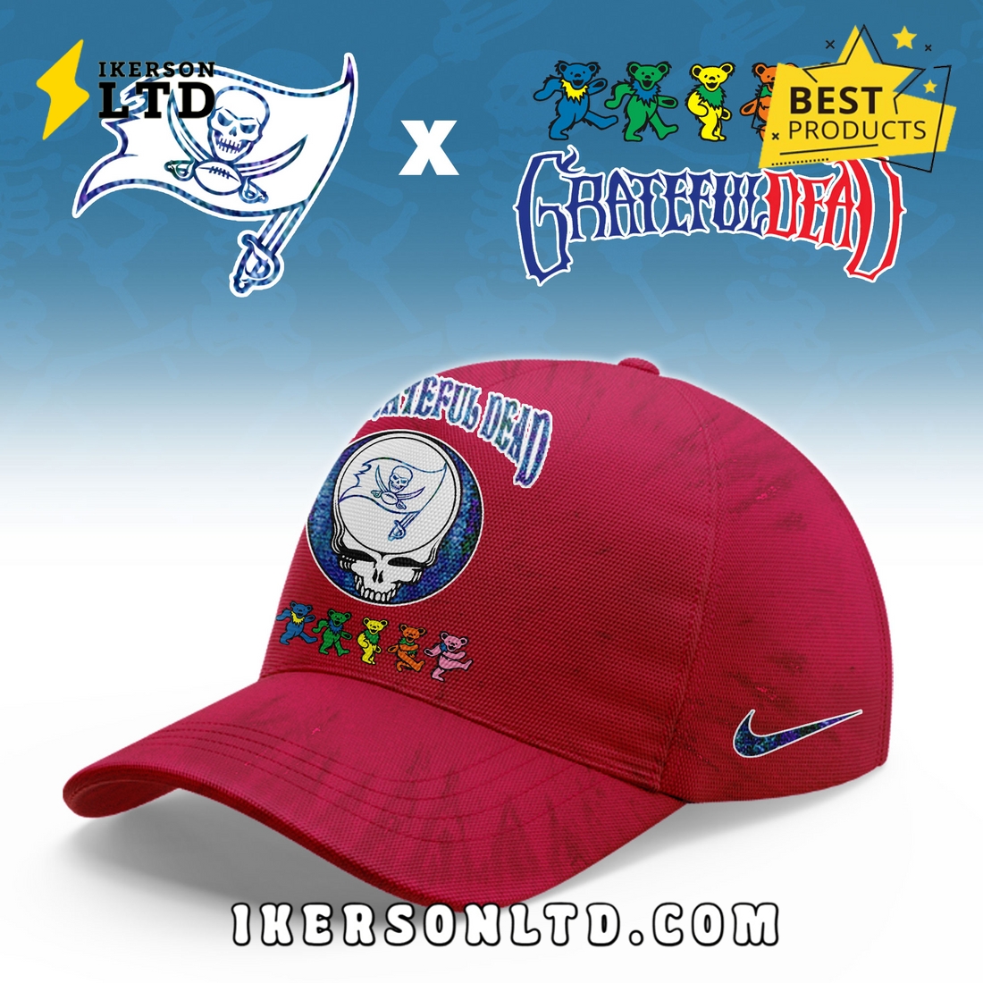 Tampa Bay Buccaneers Grateful Dead Limited Hoodie Tampa Bay Buccaneers Grateful Dead Limited Hoodie